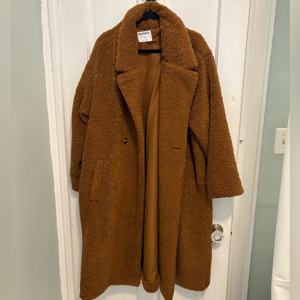 Old Navy brown Teddy Sherpa coat
